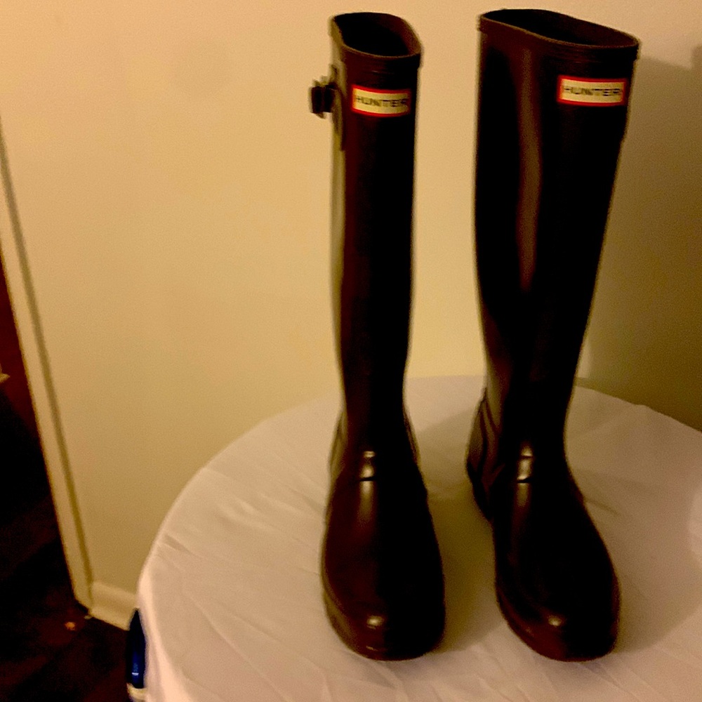 Tall sage color Hunter Rain Boot